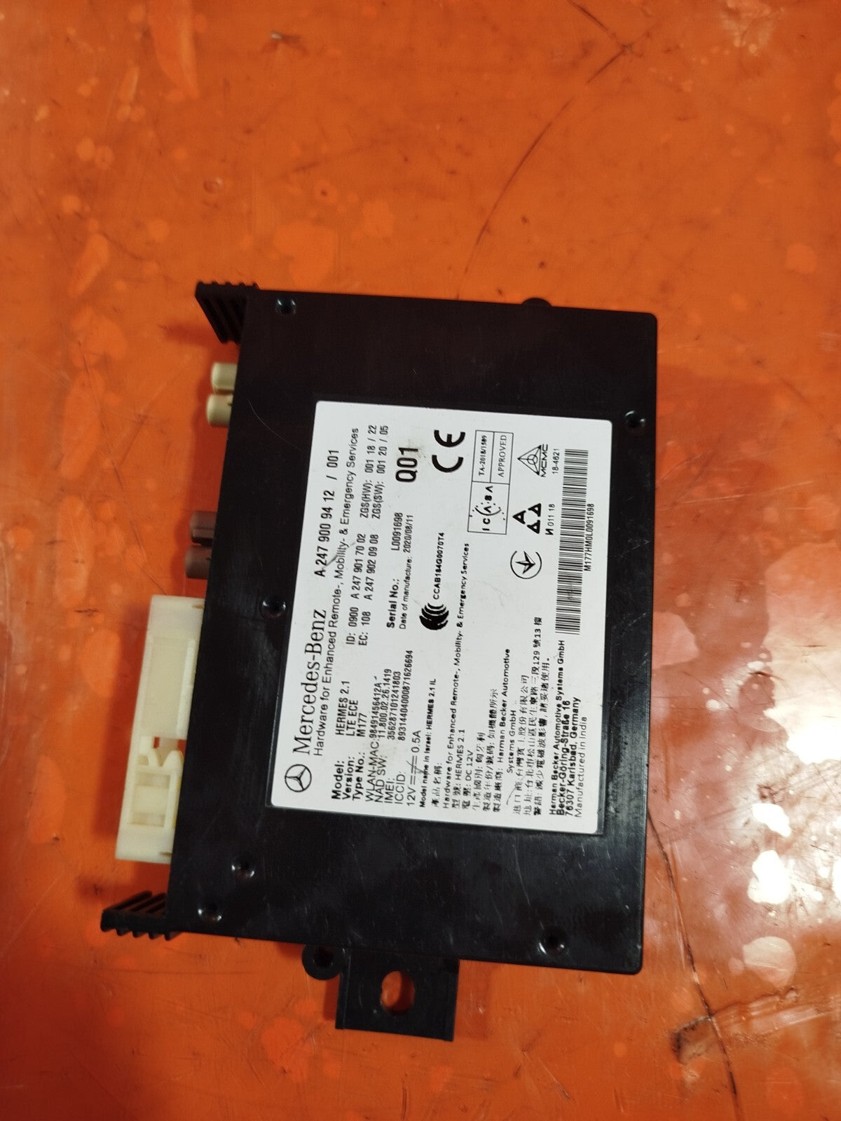 ✅MERCEDES W177 BLUETOOTH CONTROL MODULE ECU A2479009412 Warranty xAA - Image 5