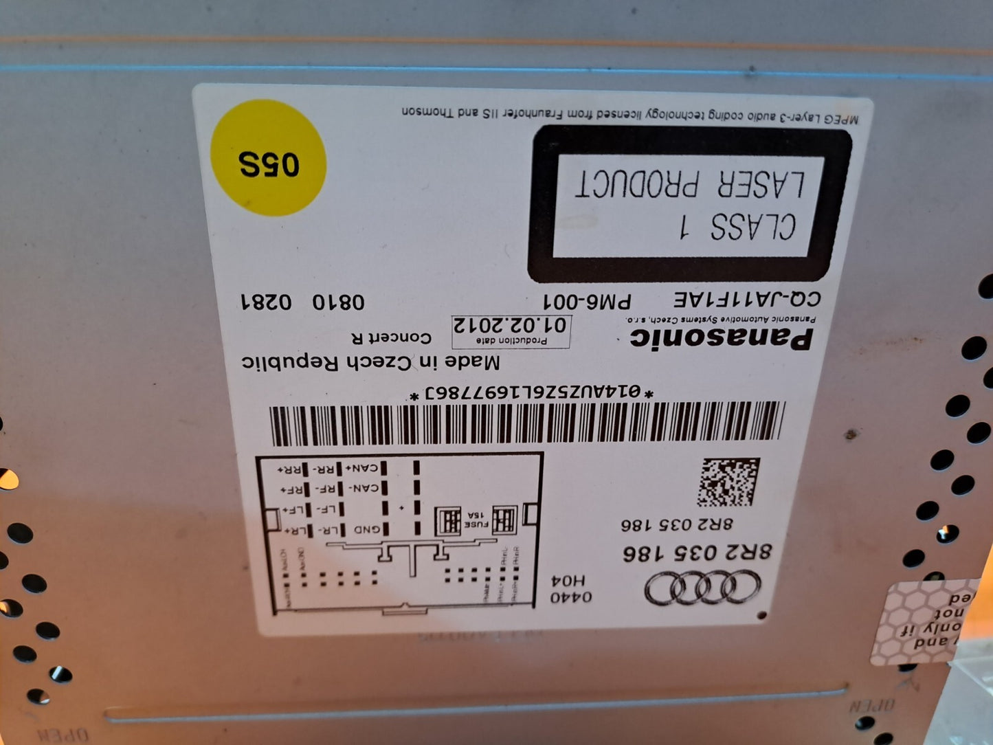✅2012 AUDI A5 1.8P RADIO CD PLAYER AUDIO HEAD UNIT 8R2035186 + WARRANTY A222 - Image 11