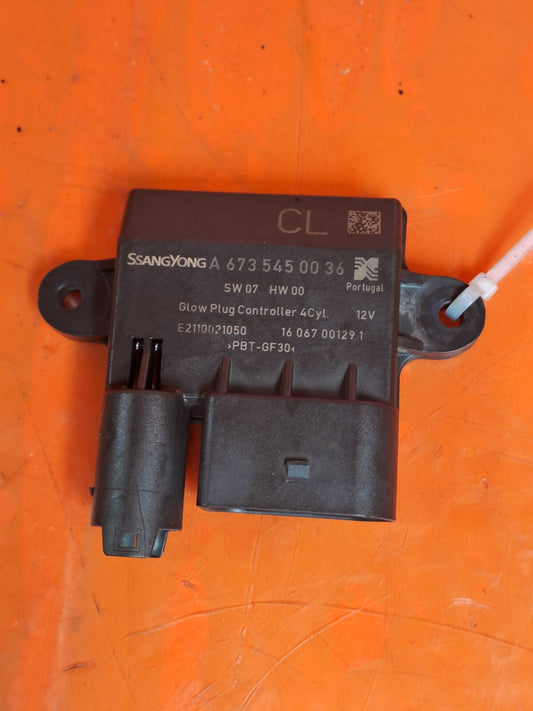 ✅2016 SSANGYONG TIVOLI ElX 1.6D GLOW PLUG RELAY A6735450036 + WARRANTY A279 - Image 1