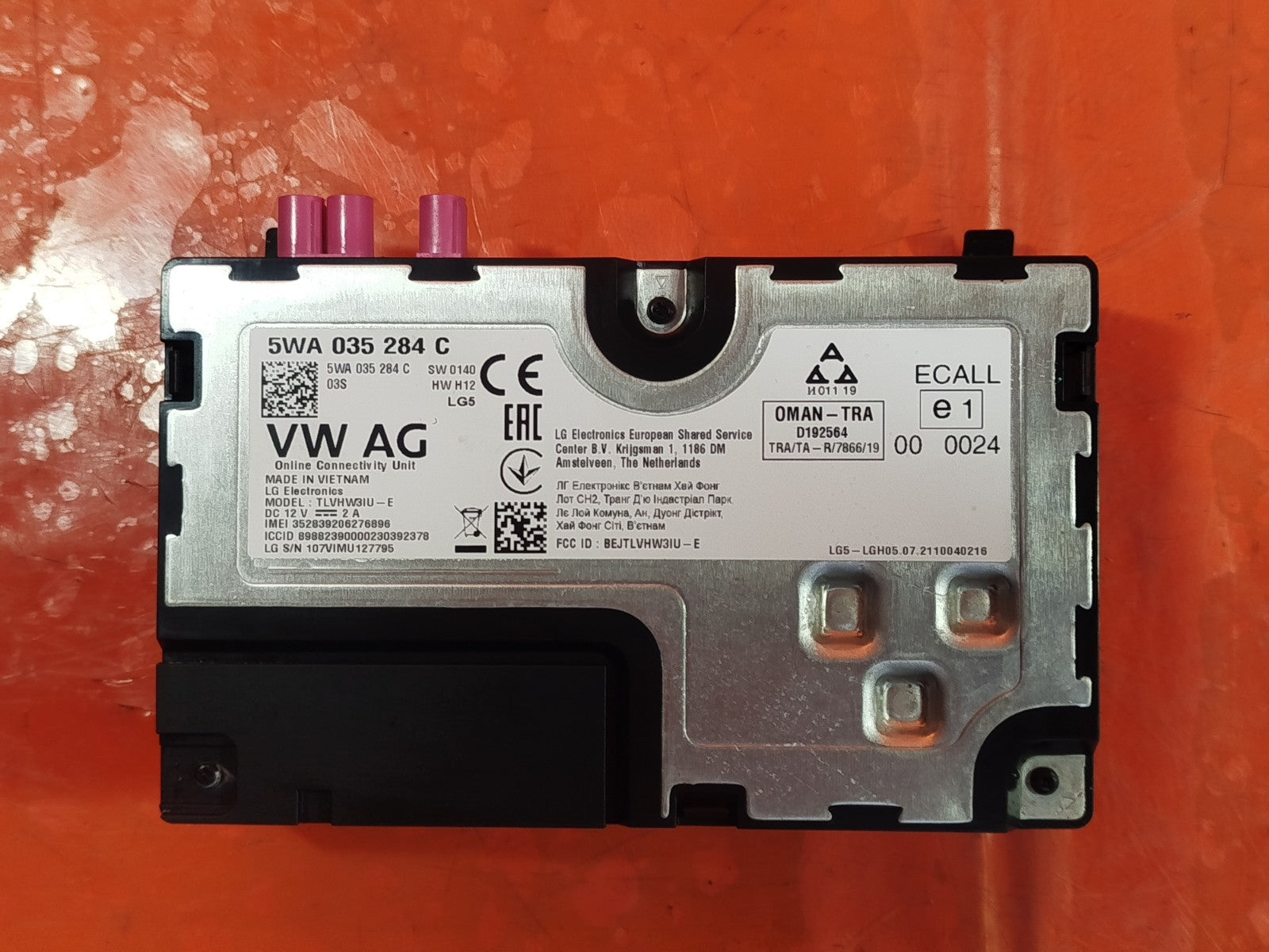 ✅2021 VW GOLF R-LINE MK8 BLUETOOTH CONTROL UNIT 5WA035284C + WARRANTY A349 - Image 4