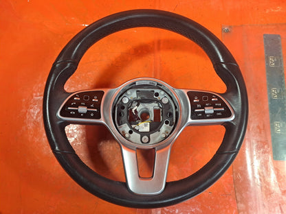 ✅MERCEDES A180D W177 1.5 DIESEL 2019 MULTIFUNCTIONAL LEATHER STEERING WHEEL A347 - Image 1