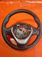 ✅BMW F22 218D SPORT 2.0 DIESEL 2015 MULTIFUNCTION LEATHER STEERING WHEEL A361 - Image 1