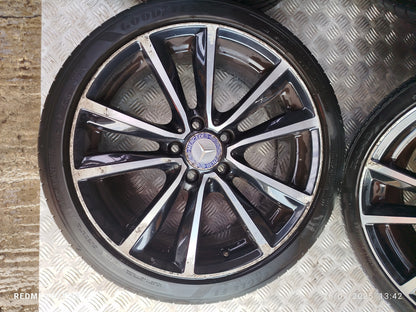 ✅2012 MERCEDES B CLASS W246 ALLOY WHEEL & TYRE SET 225/40 ZR18 A2464011602 A299 - Image 6
