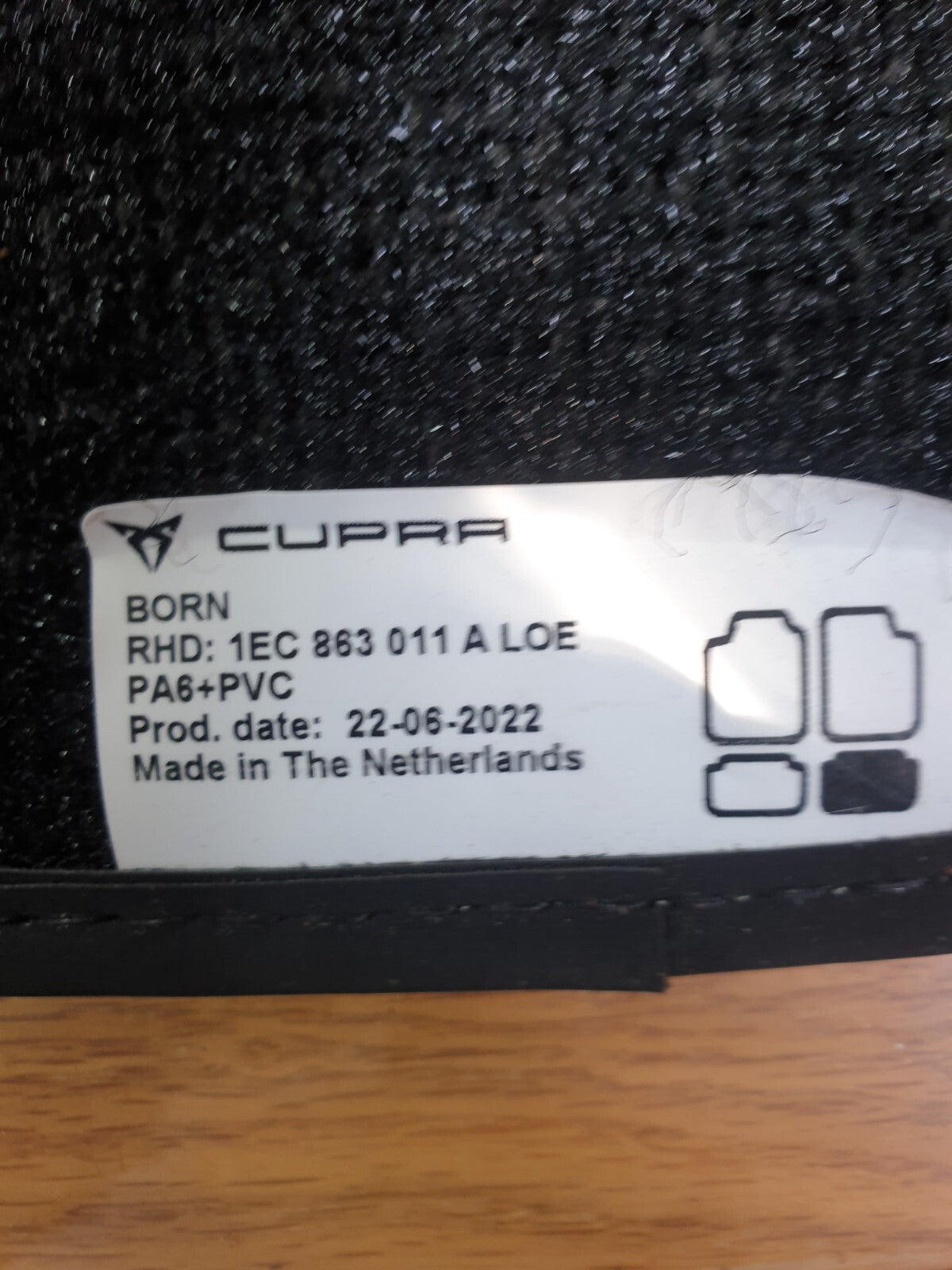 ✅2023 CUPRA FORMENTOR 1.4P FRONT & REAR FLOOR MAT SET 1EC863011A + WARRANTY A173 - Image 8