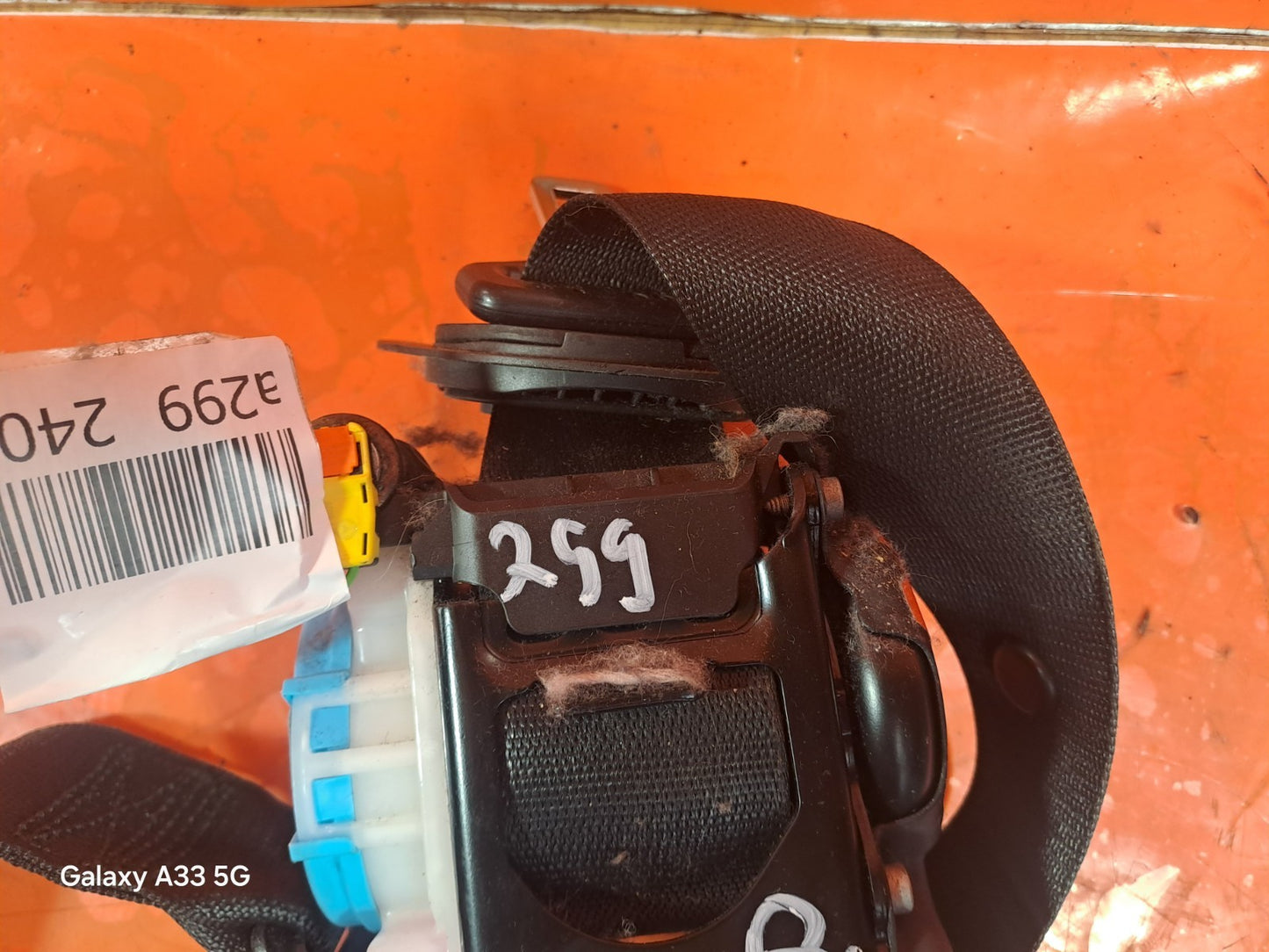 ✅2012 MERCEDES B CLASS W246 SEAT BELT FRONT RIGHT A2468600285 + WARRANTY A299 - Image 4
