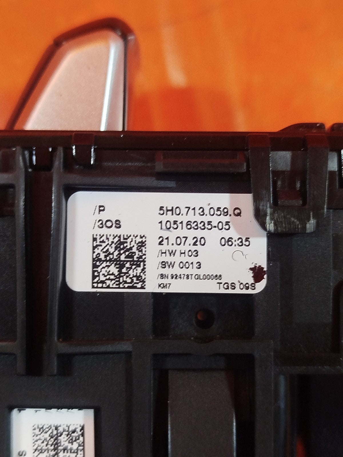 ✅VW GOLF R-LINE MK8 2020 GEAR SELECTOR SWITCH ENGINE START STOP BUTTON 5H0713059 - Image 9