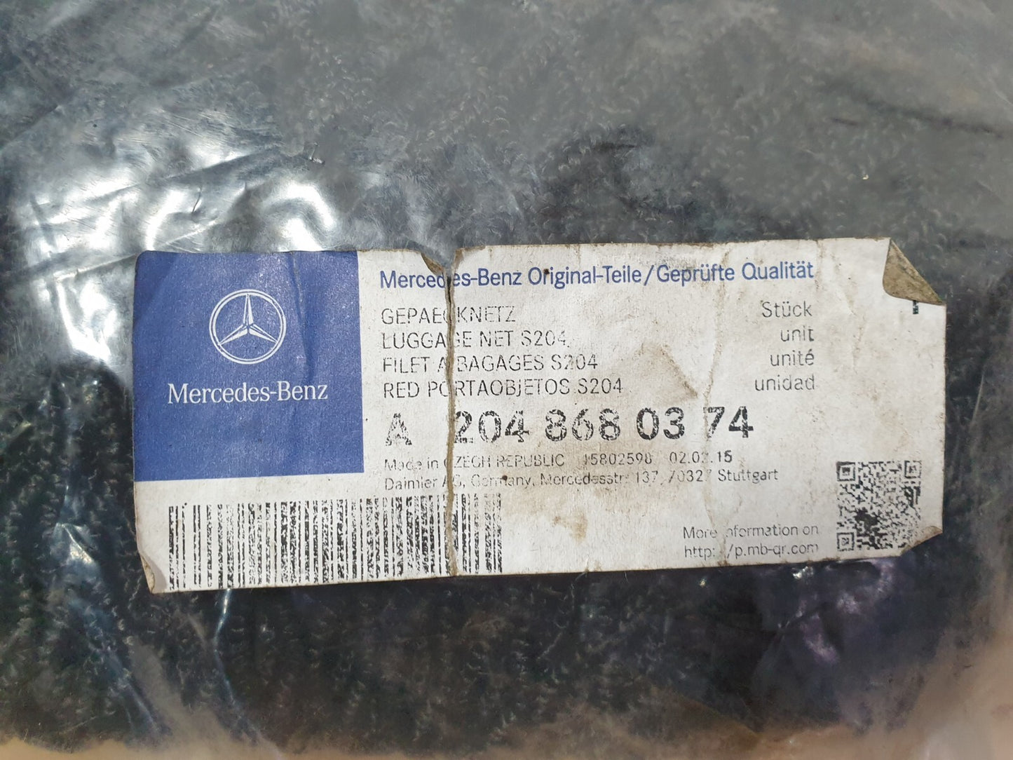 MERCEDES C CLASS W204 W212 W205 2007-2014 LUGGAGE CARGO NET A2048680374 Warranty - Image 5