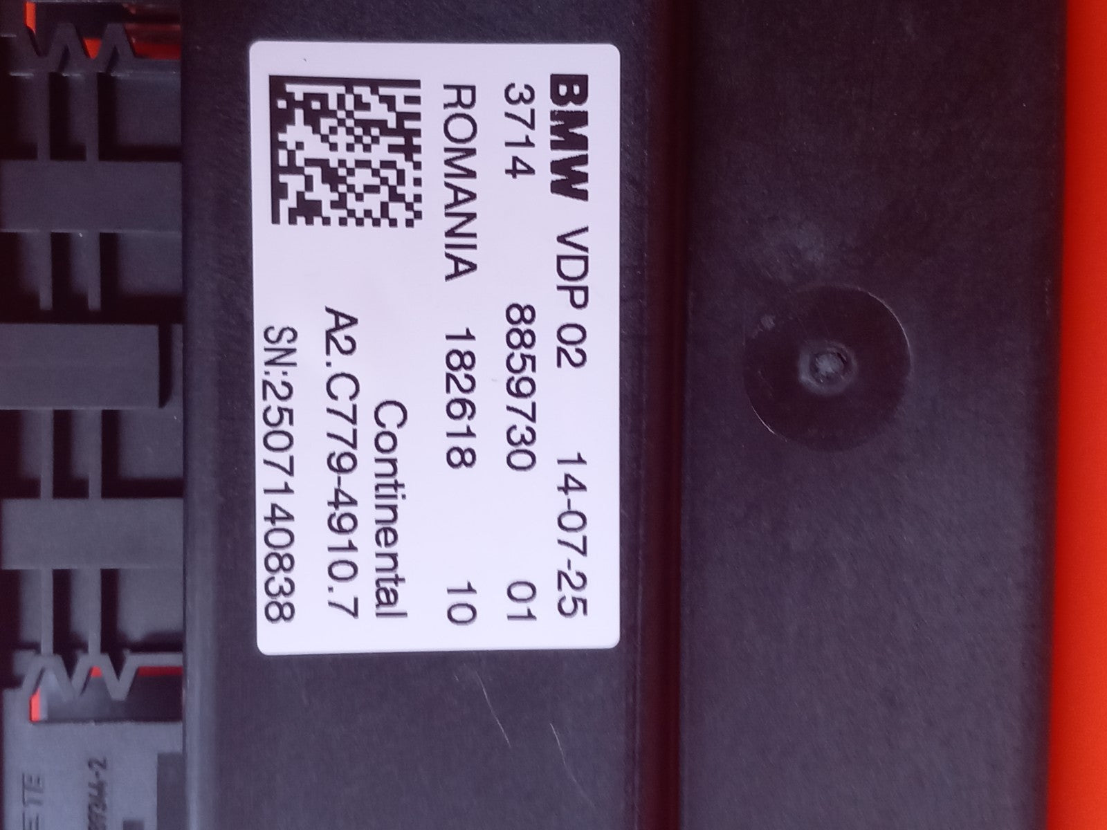 2025 BMW X5 G05 3.0 Petrol Air Suspension Control Unit 8859730 Warranty A398 - Image 3