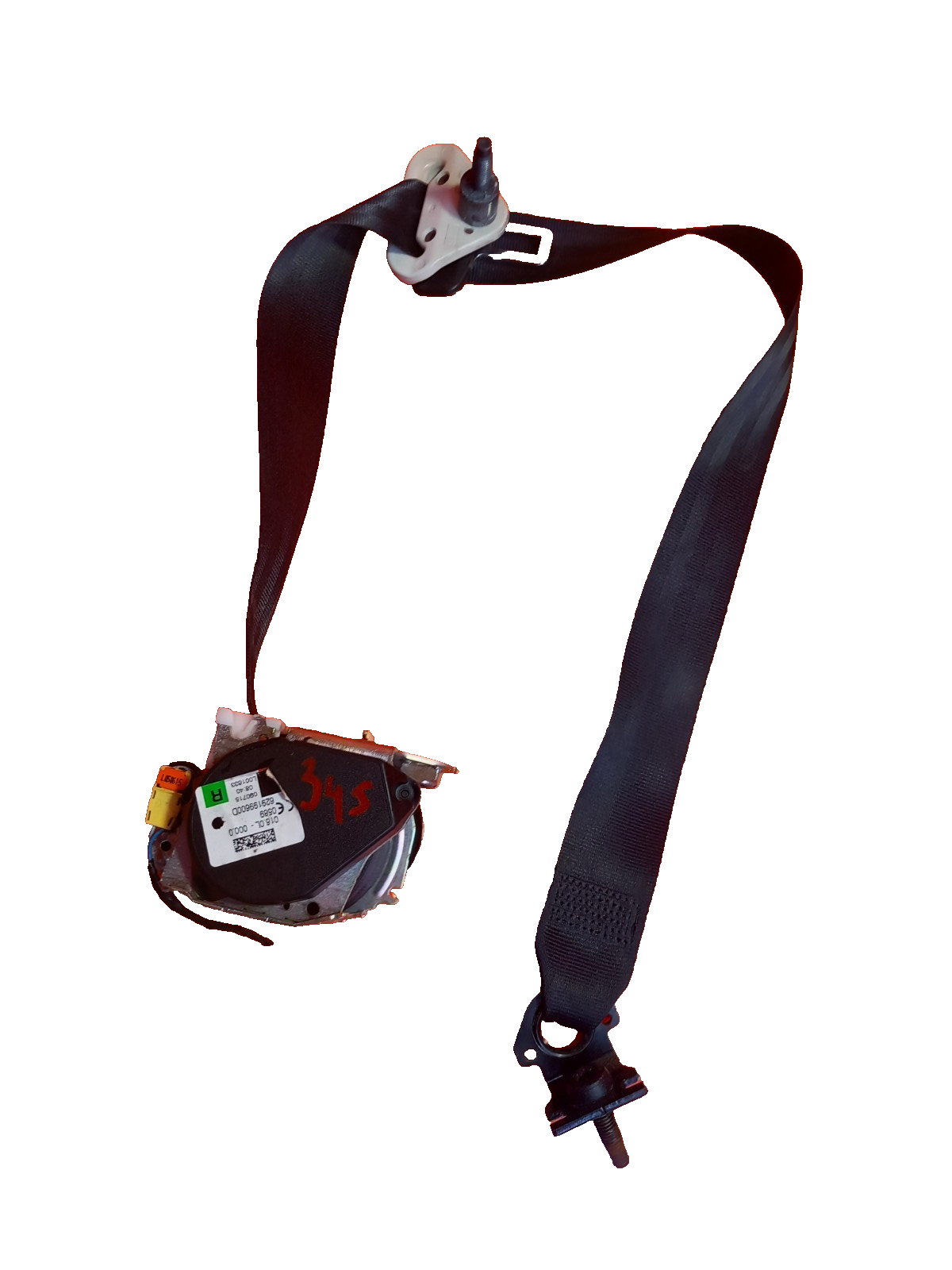 2019 Ford Galaxy MK3 Zetec Rear Right Seat Belt EM2B-R611E50-AEW Warranty A345 - Image 1