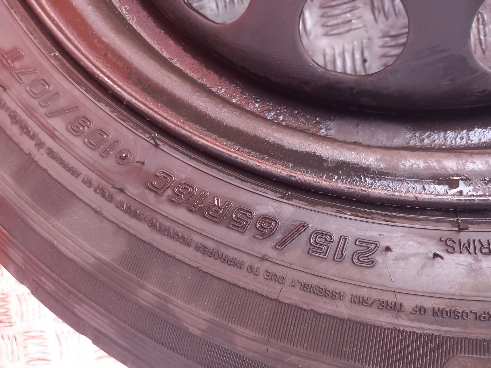 2021 Ford Transit Custom Steel Wheel With Tyre 215/65 R16 Warranty A372 - Image 8