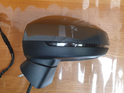 ✅2019 AUDI A3 8V 1.5TFSI FRONT LEFT WING MIRROR GREY LX7G + WARRANTY A079 - Image 3