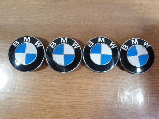 2006 BMW 7 SERIES E66 4.8P ALLOY WHEEL CENTER HUB CAP SET 6850834 +WARRANTY A208 - Image 1