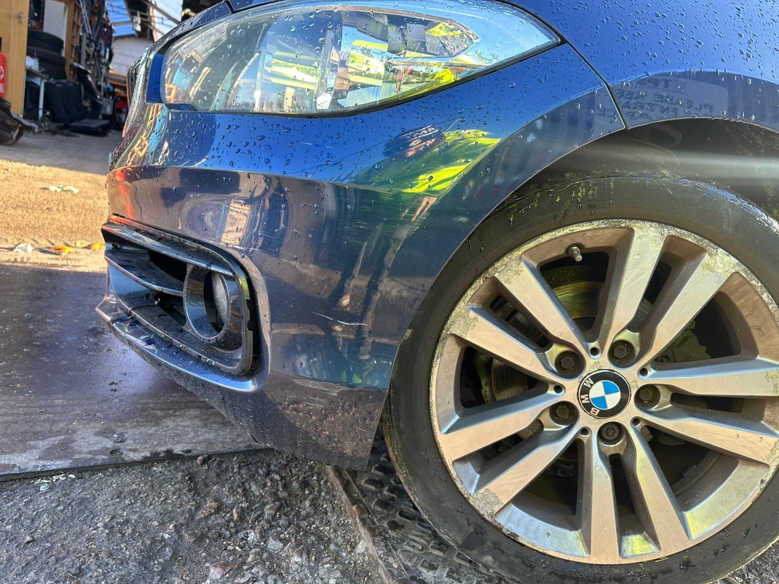 ✅2015 BMW 1 SERIES SPORT F20 2.0D FRONT BUMPER BLUE (A76) + WARRANTY A316 - Image 4