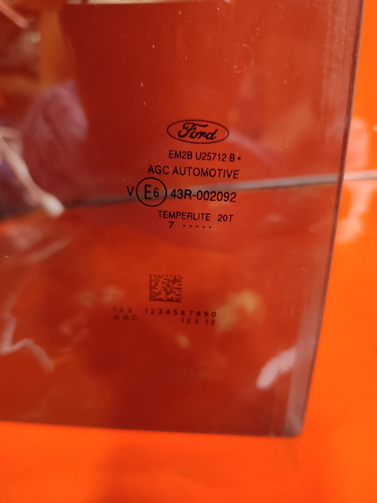 ✅FORD GALAXY ZETEC 2.0 DIESEL 2018 REAR RIGHT DOOR WINDOW GLASS EM2BU25712B A301 - Image 6