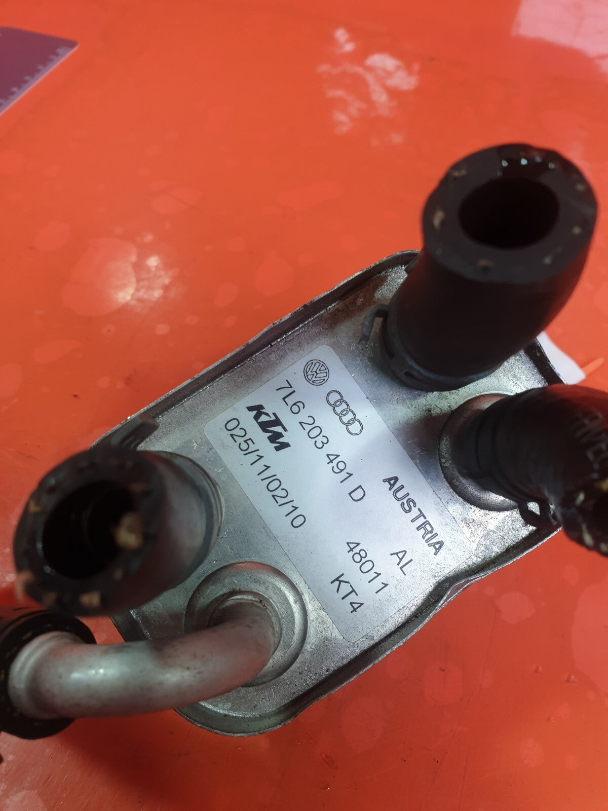 AUDI Q7 S-LINE 3.0 DIESEL 2010 OIL COOLER 7L6203491D Warranty A224 - Image 6