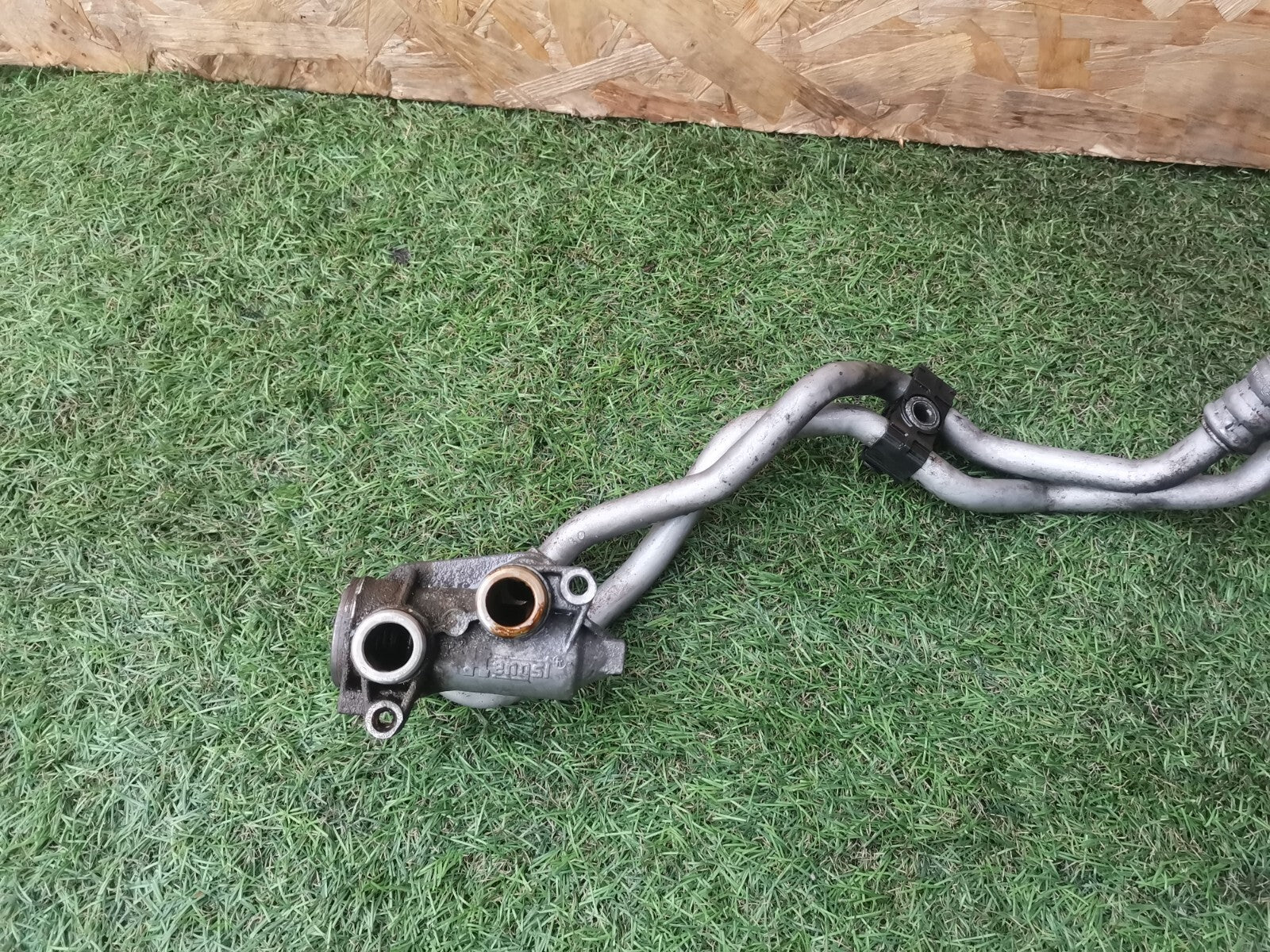 2006 BMW 7 SERIES E66 OIL Cooler Adapter Thermostat & Pipes Hoses 7520214 A208 - Image 8