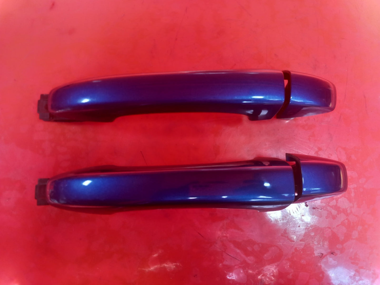 Renault Captur 1.6 Petrol 2023 Front Door Exterior Handles Pair Blue/Grey A392 - Image 2