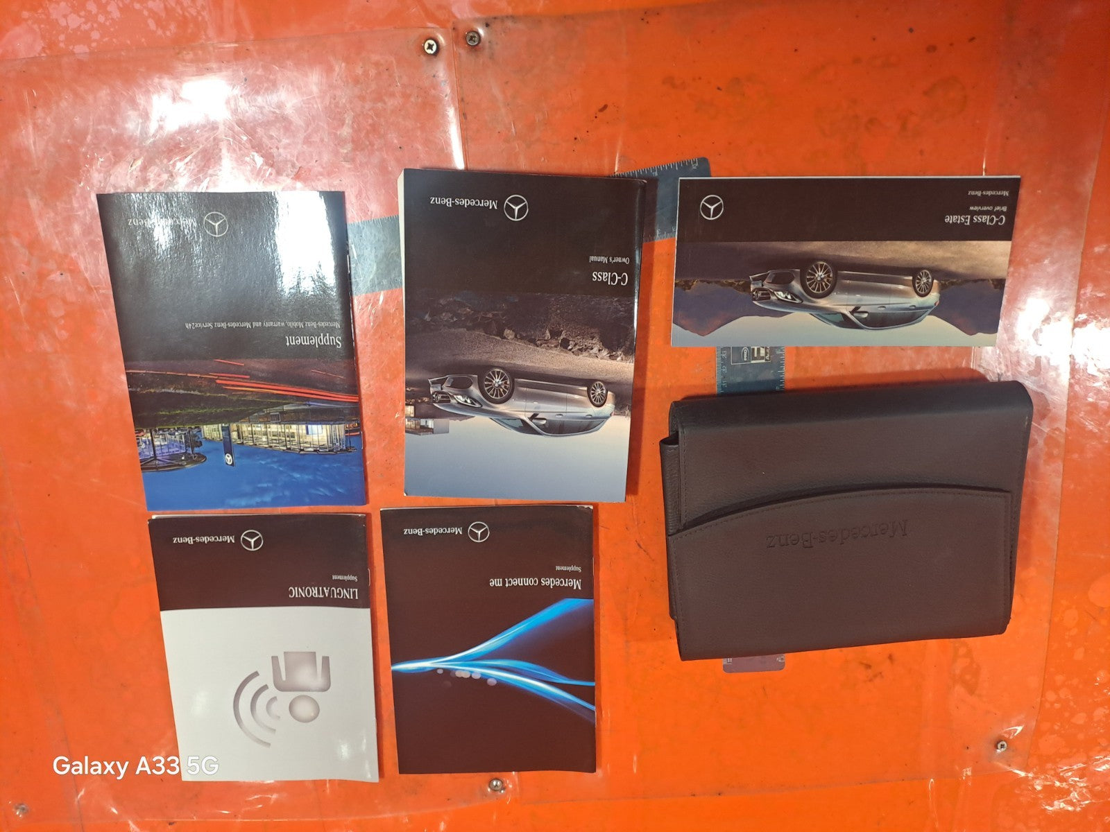 ✅MERCEDES C CLASS OWNERS MANUAL HANDBOOK WALLET + WARRANTY  xAA - Image 5