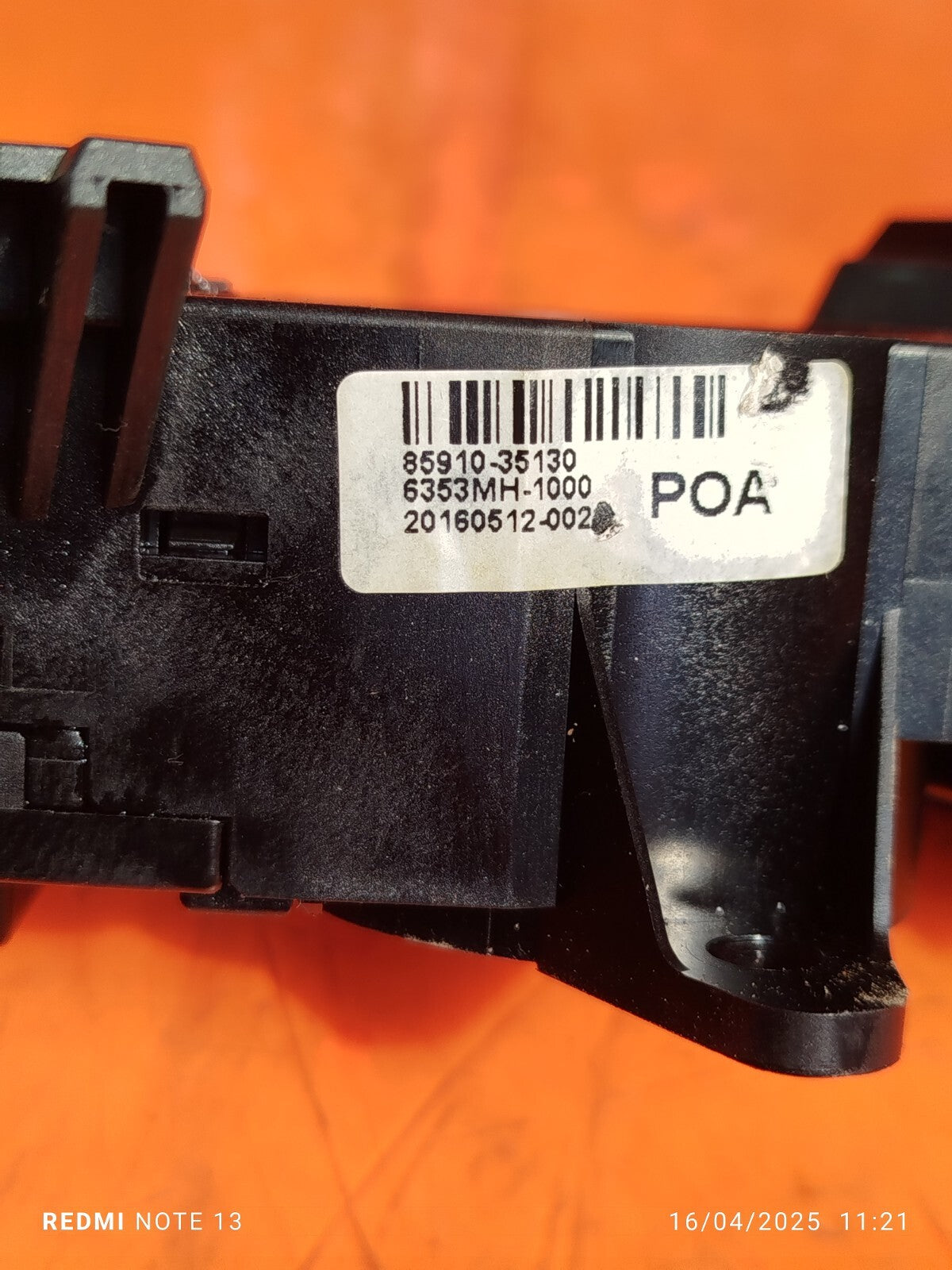✅Ssangyong Tivoli Ex 2016 1.6 Diesel INDICATOR WIPER STALK SQUIB 85910-35130 - Image 10