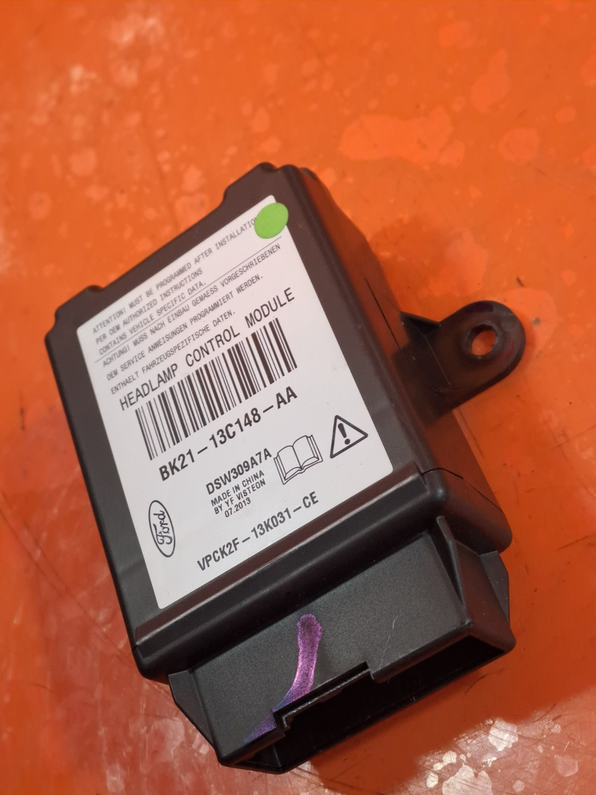 ✅FORD TRANSIT CUSTOM 2.2 DIESEL 2013 HEADLIGHT CONTROL MODULE BK2113C148AA A350 - Image 3
