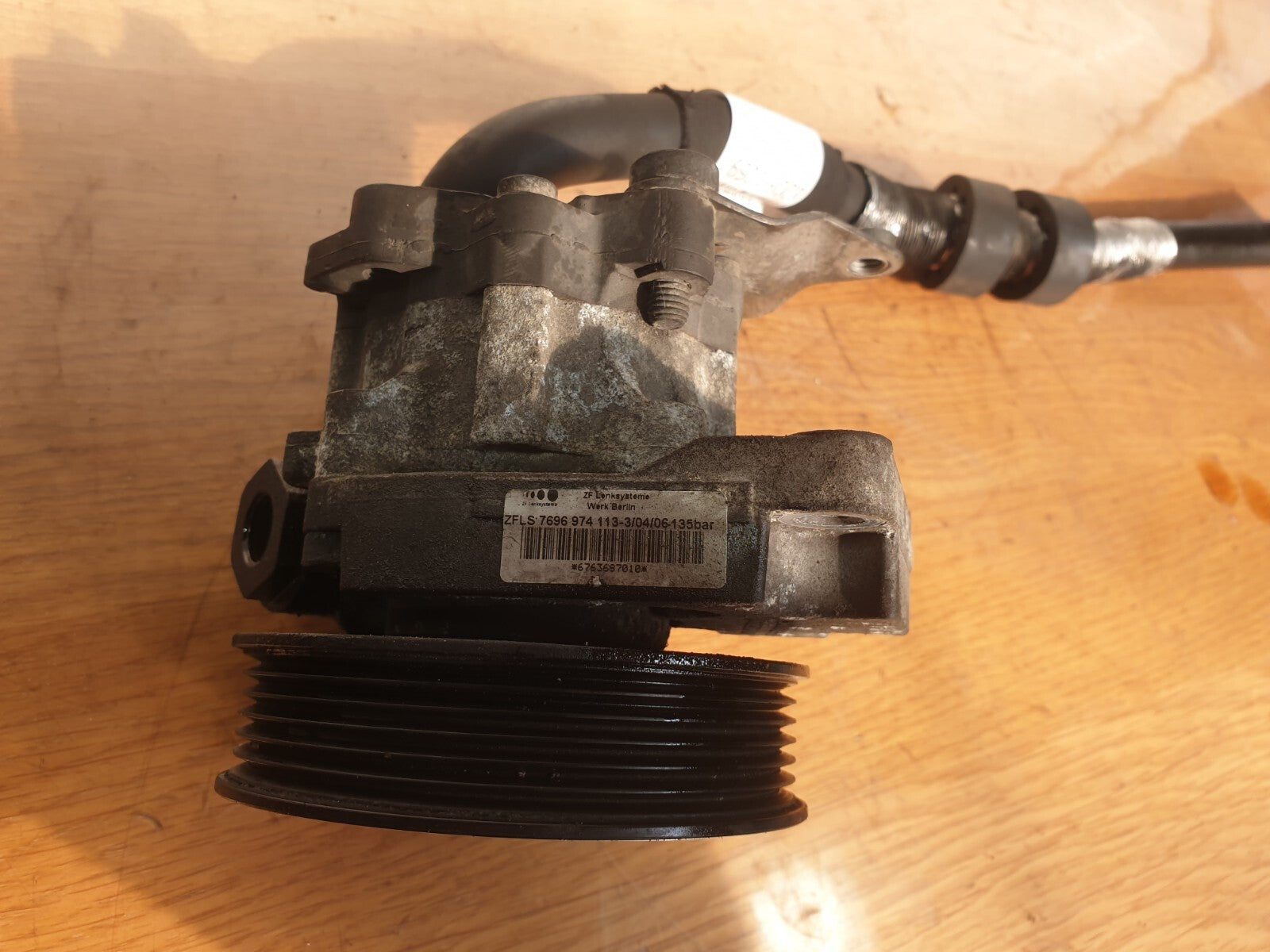 2006 BMW 7 SERIES E66 4.8P POWER STEERING PUMP 7696974 + WARRANTY A208 - Image 6