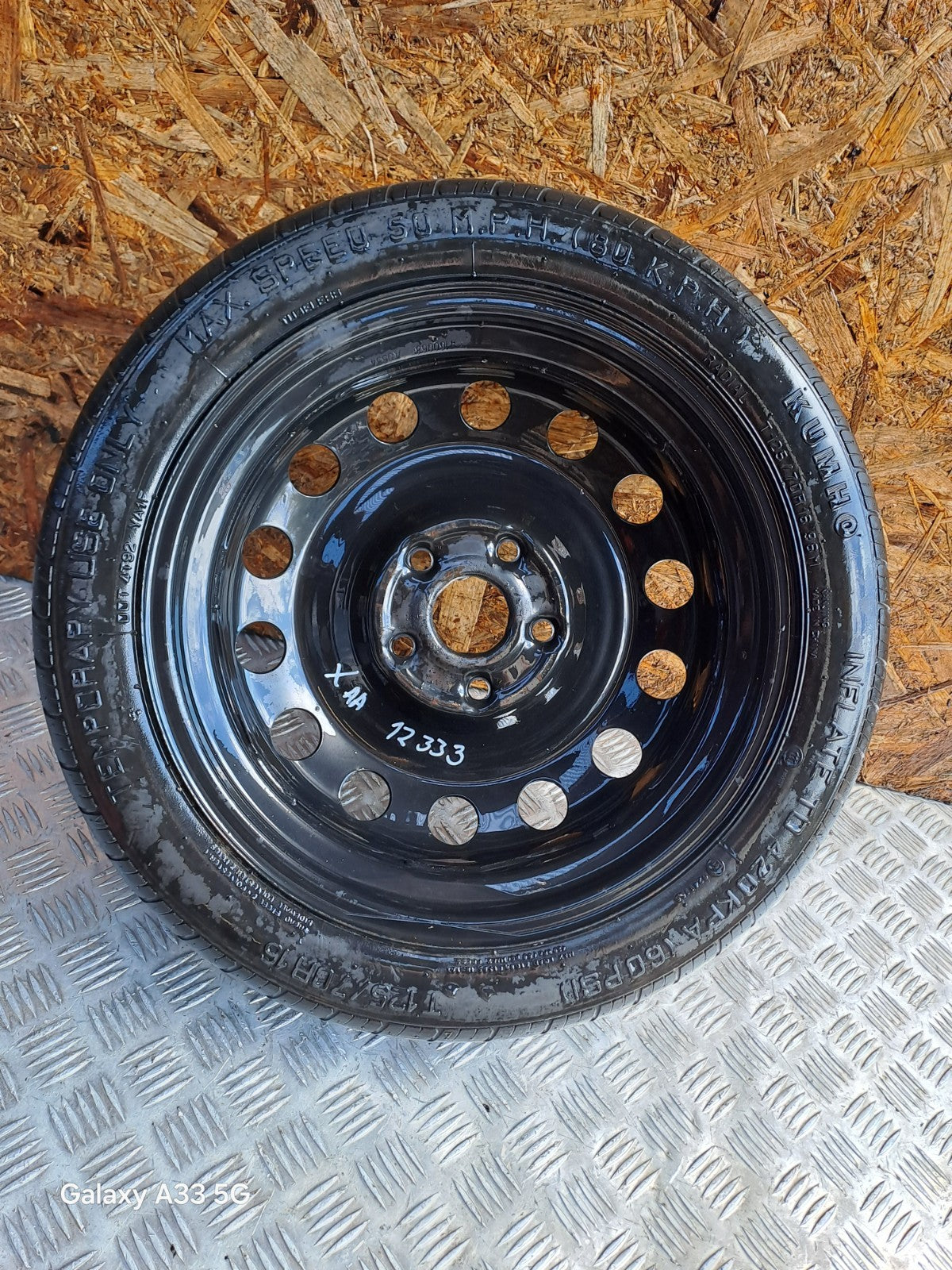 ✅VW GOLF MK6 SPACE SAVER SPARE WHEEL T125/70 R16 + WARRANTY xAA - Image 7