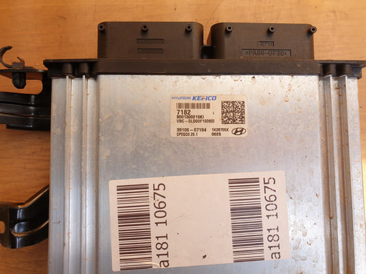 ✅2022 HYUNDAI I20 MK3 1.0P ENGINE CONTROL MODULE ECU 39106-07194 + WARRANTY A181 - Image 2