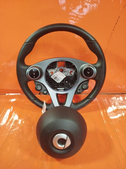 ✅SMART EQ FORFOUR 2020 MULTIFUNCTION LEATHER STEERING WHEEL Warranty A263 - Image 4