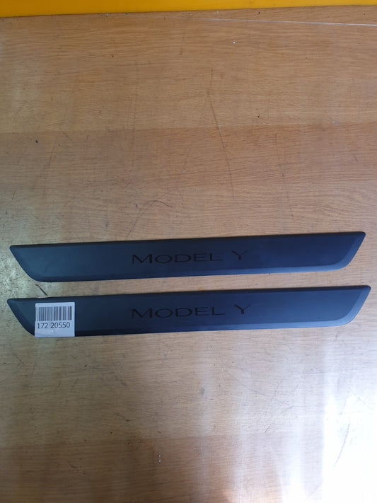 ✅2022 TESLA MODEL Y FRONT SILL TRIM PAIR 1494301-00-B + WARRANTY A172 - Image 1