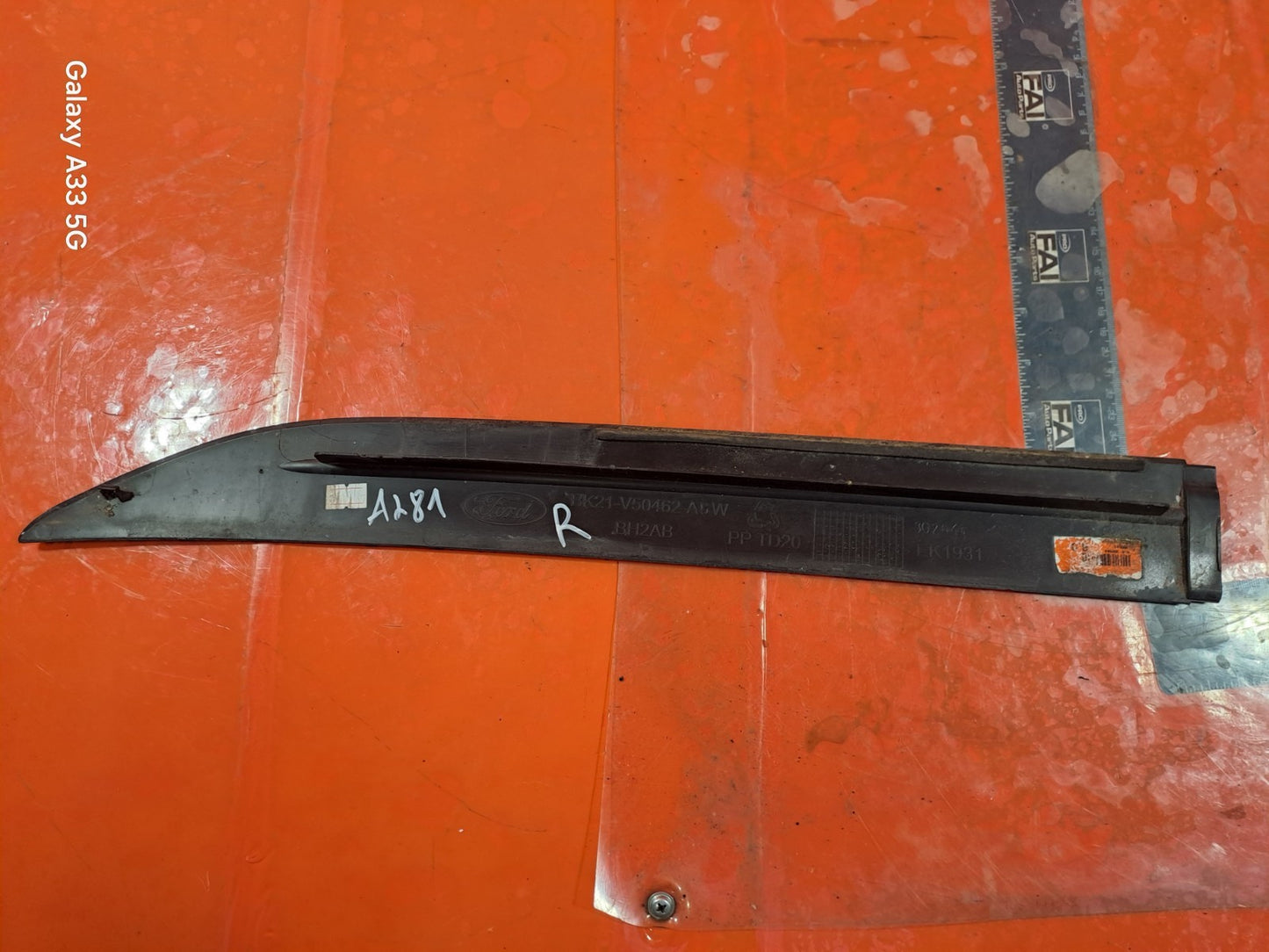 ✅FORD TRANSIT CUSTOM 2.0 DIESEL 2019 FRONT RIGHT ROOF MOULDING TRIM BK21V50462 - Image 12
