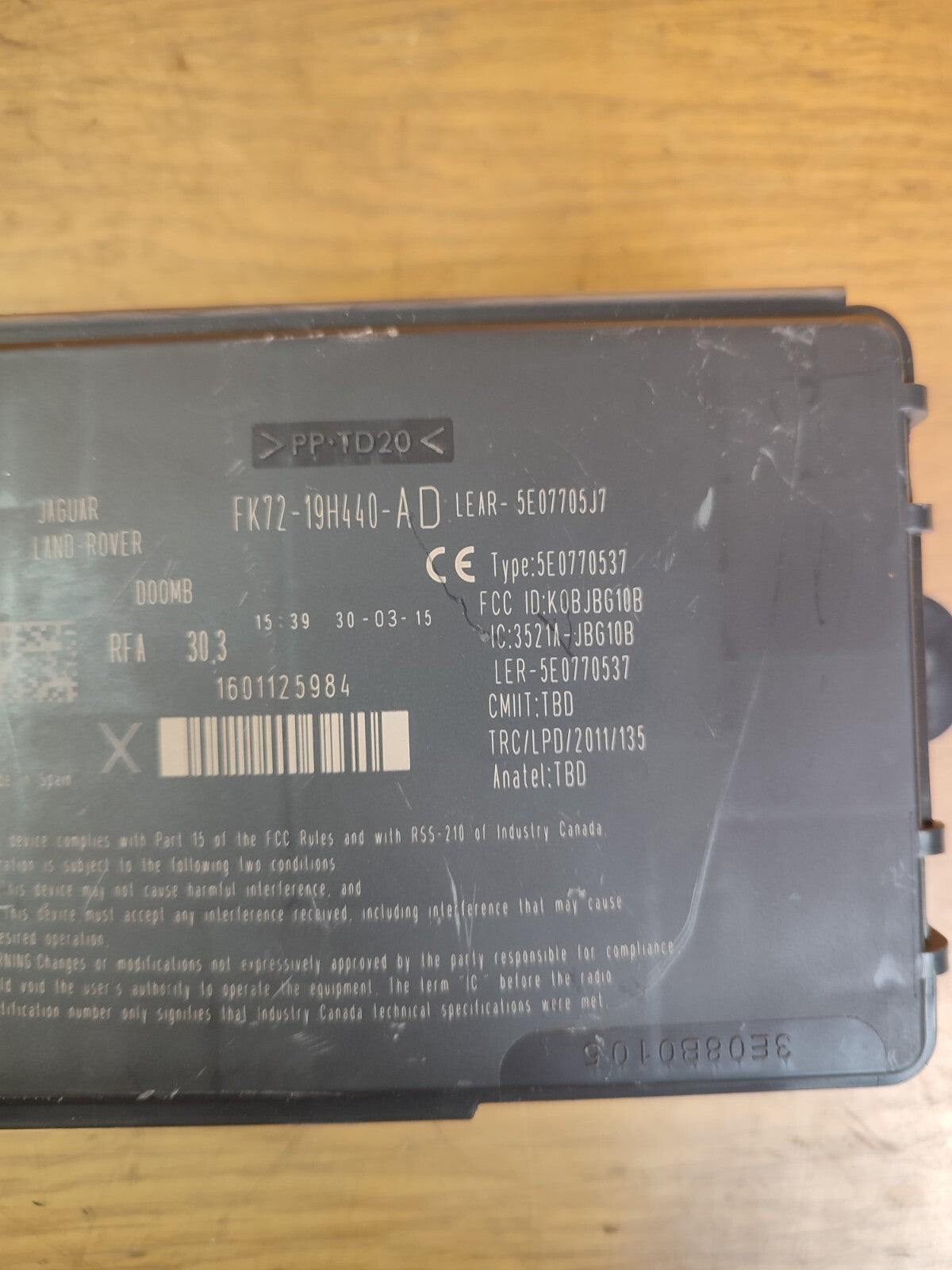 ✅2015 LAND ROVER DISCOVERY SPORT L550 KEYLESS ENTRY MODULE ECU FK7219H440AD A176 - Image 2