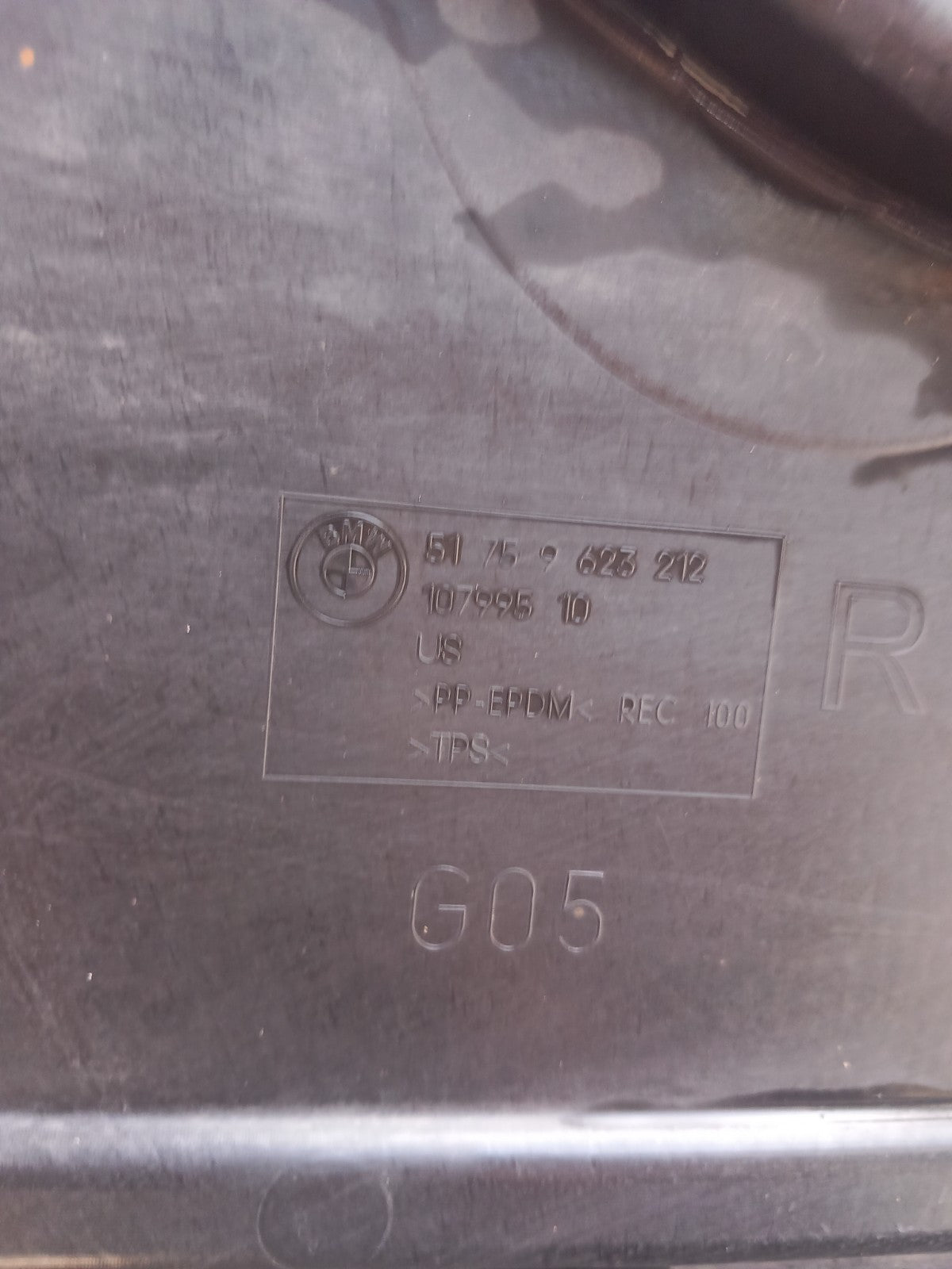 BMW X5 G05 3.0 Petrol 2025 Rear Right Underbody Cover 9623212 A398 - Image 9