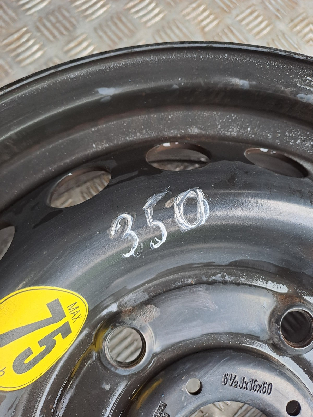 ✅2013 FORD TRANSIT CUSTOM BLACK STEEL WHEEL KK21-1015-CB + WARRANTY A350 - Image 4