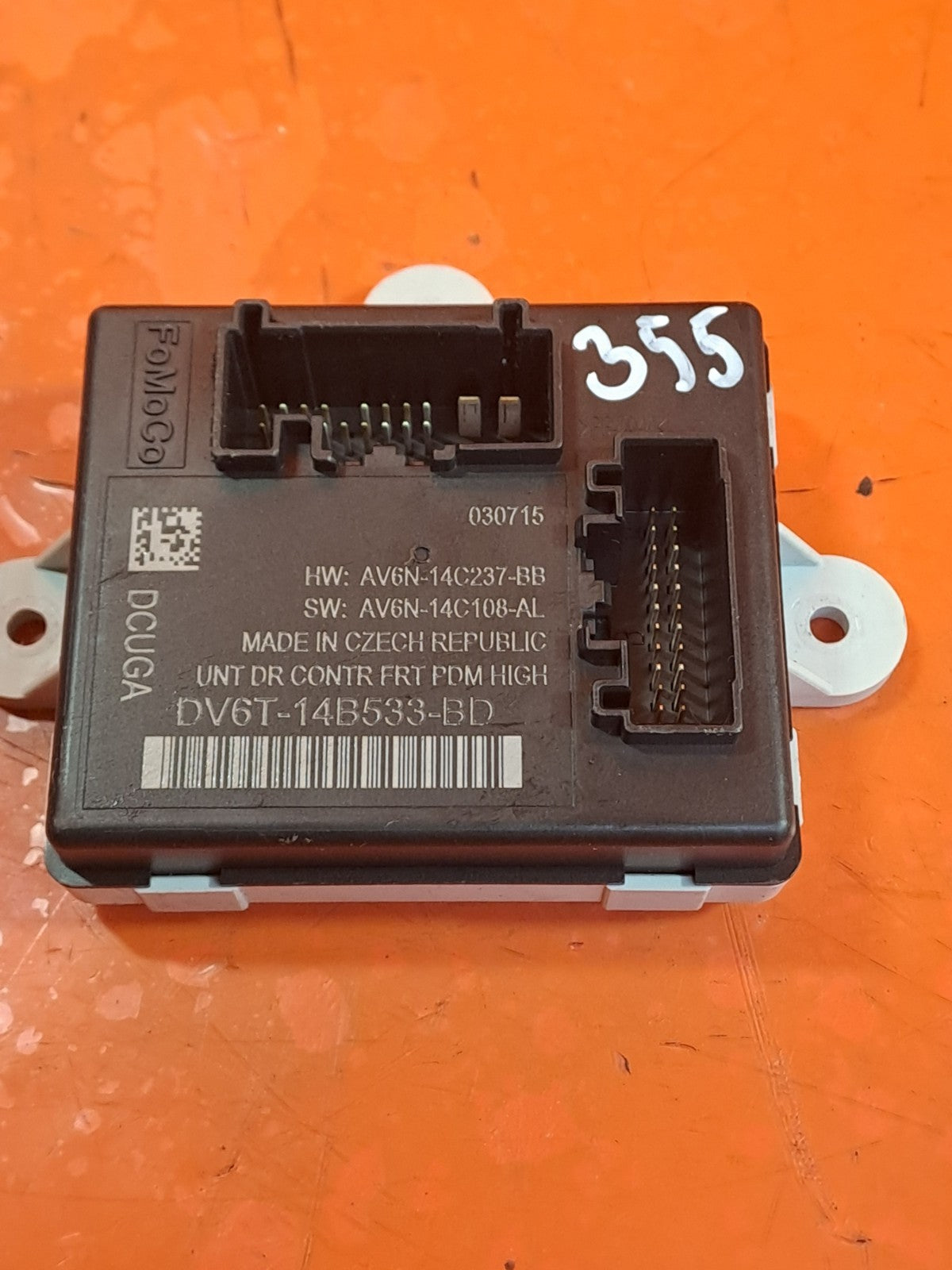 ✅FORD TRANSIT CONNECT 1.6 DIESEL 2015 FRONT LEFT DOOR CONTROL MODULE DV6T14B533B - Image 9