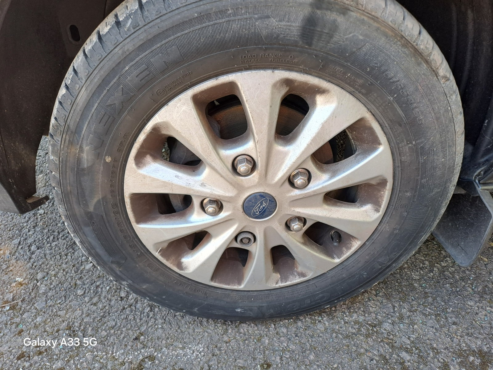 ✅2019 Ford Transit Custom Alloy Wheel with Tyre 215/65 R16 JK21-1007-GA A383 - Image 1