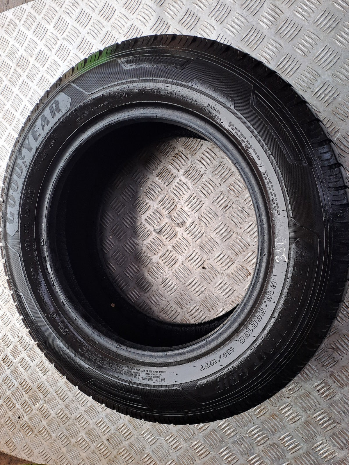 ✅2013 FORD TRANSIT CUSTOM GOODYEAR TYRE 215/65 R16 + WARRANTY A350 - Image 7