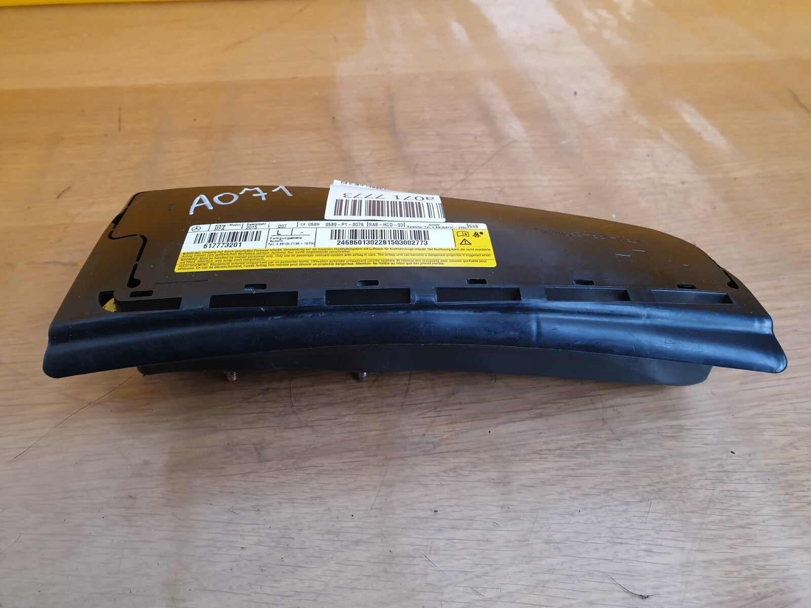 ✅2014 MERCEDES B CLASS W246 FRONT SEAT LEFT ABAG A2468601302 + WARRANTY A071 - Image 3