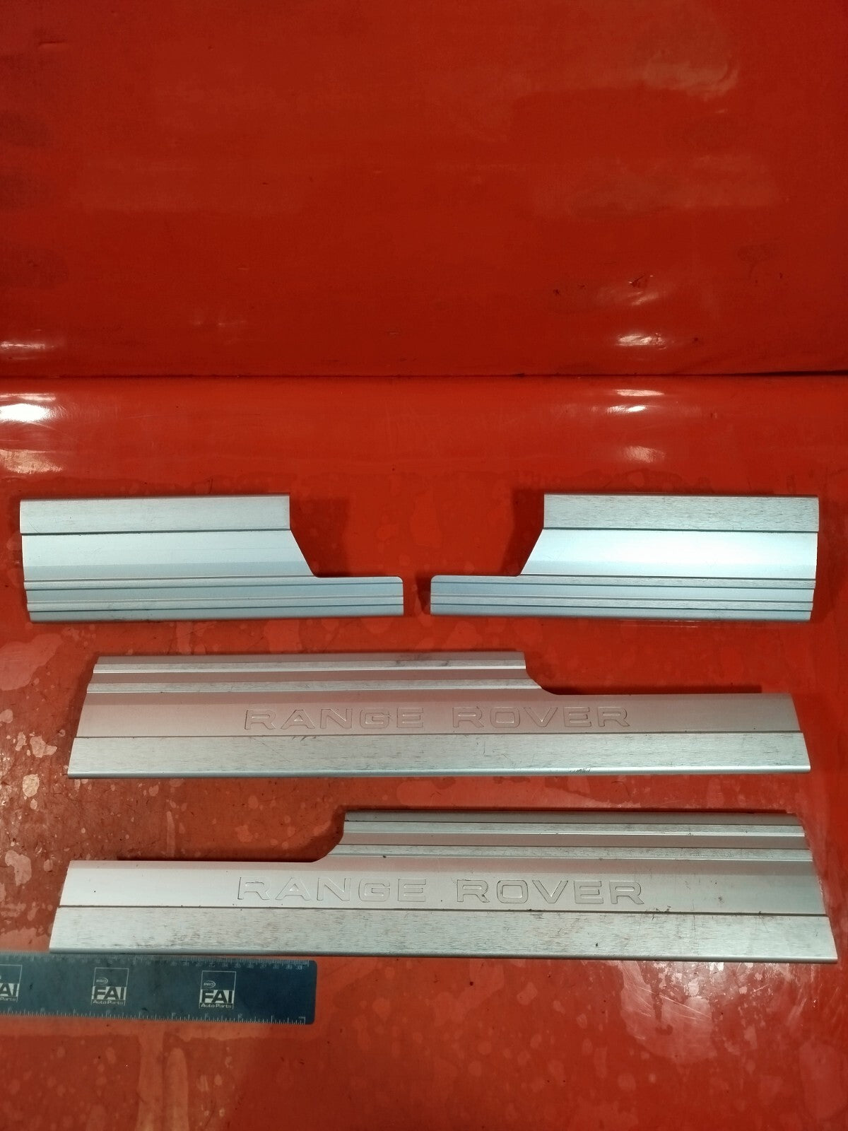 ✅2011 LAND ROVER RANGE ROVER L322 DOOR SILL KICK PLATES FULL SET of 4 - Image 2