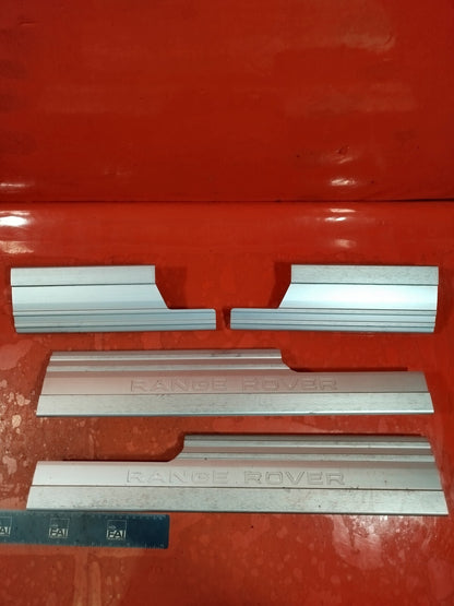 ✅2011 LAND ROVER RANGE ROVER L322 DOOR SILL KICK PLATES FULL SET of 4 - Image 2