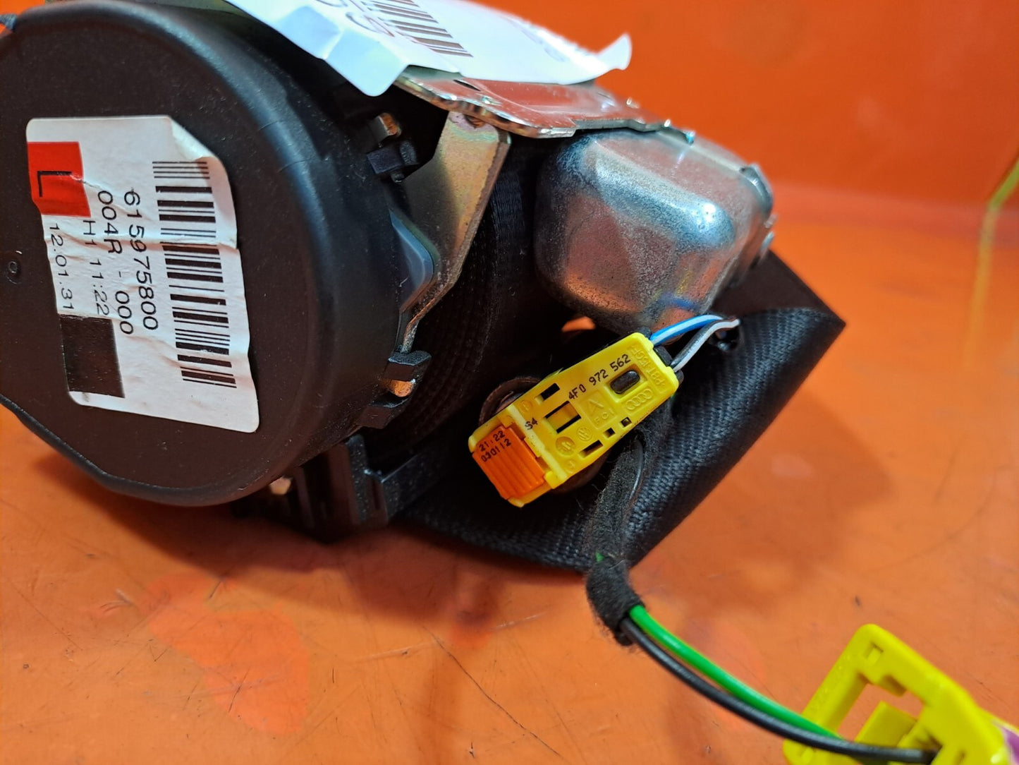 ✅2012 AUDI A5 1.8P REAR LEFT PASSENGER SIDE SEAT BELT 8F0857805 + WARRANTY A222 - Image 9
