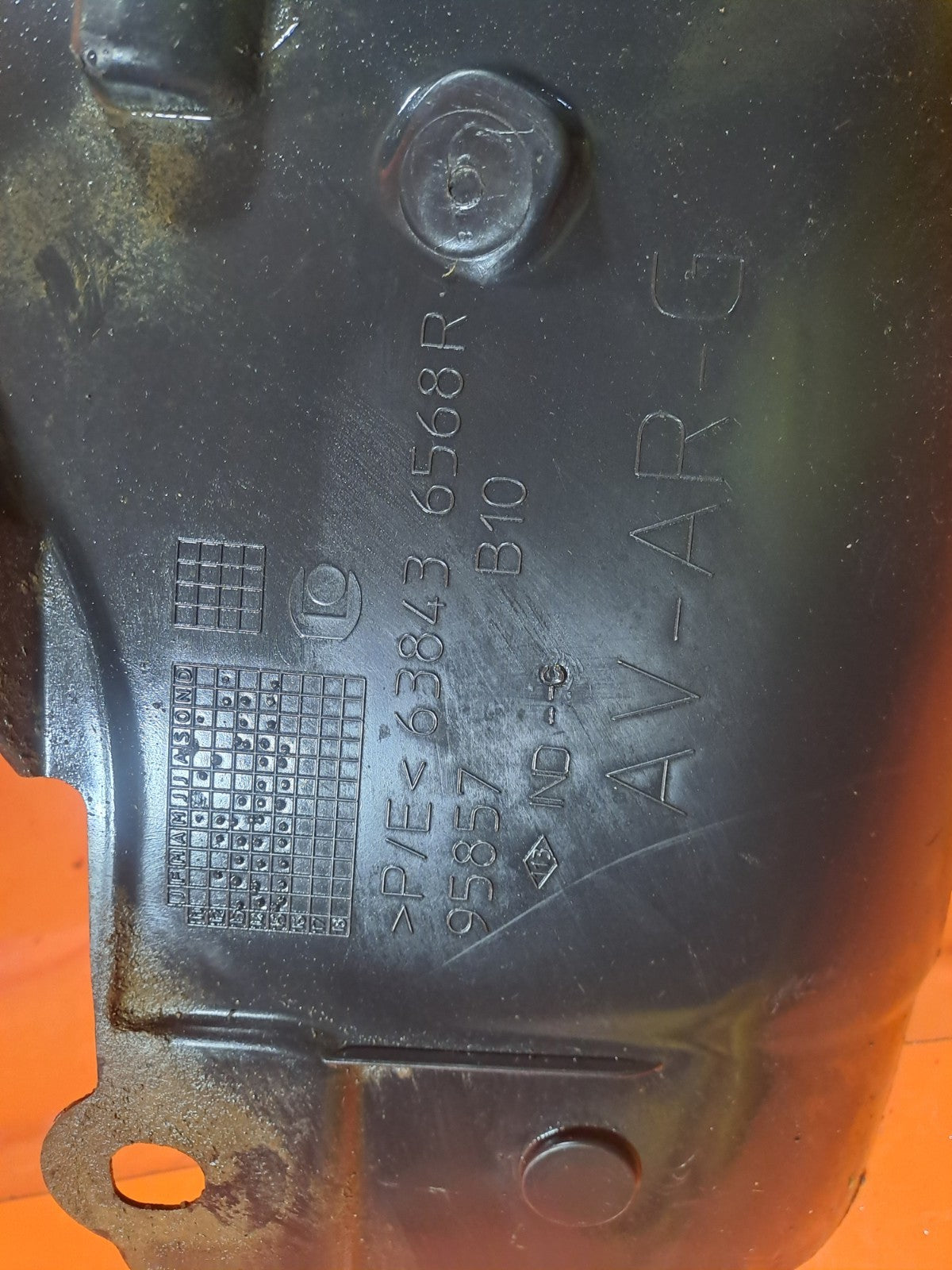 ✅2015 RENAULT ZOE DYNAMIQUE FRONT LEFT ARCH LINER MUD GUARD REAR PART 638436568R - Image 11