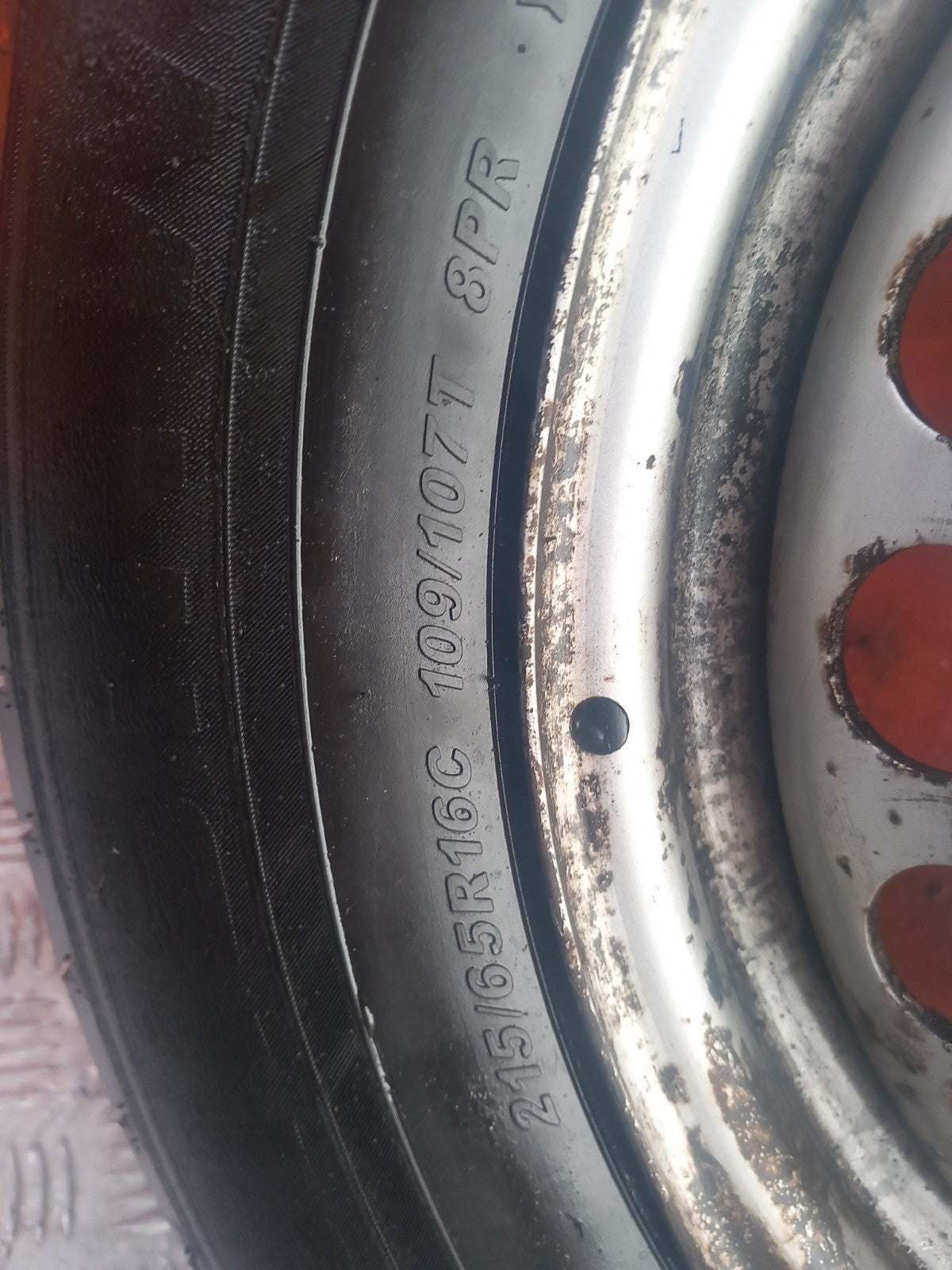 2021 VW Transporter T30 Steel Wheel w/ Tyre 7H0601027D 215/65 R16 Warranty A412 - Image 5
