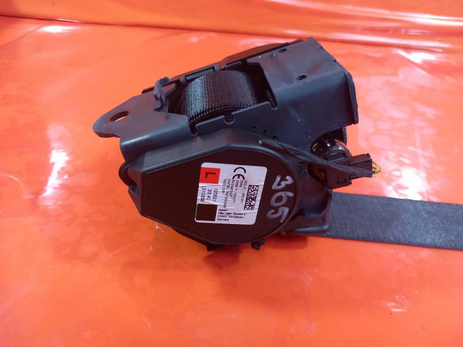 BMW F40 116D 1.5 Diesel 2021 Rear Left Seat Belt 643496500F Warranty A365 - Image 9