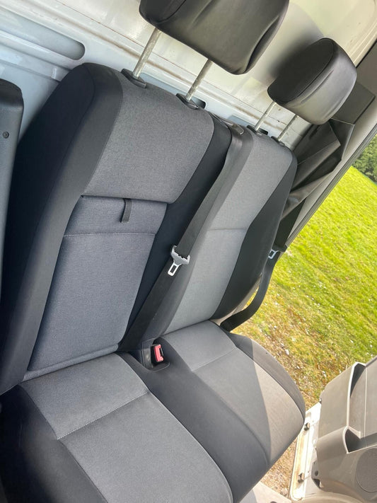 ✅VW CRAFTER CR35 2.0 DIESEL 2015 FRONT LEFT DOUBLE TWIN SEATS Warranty A275 - Image 1