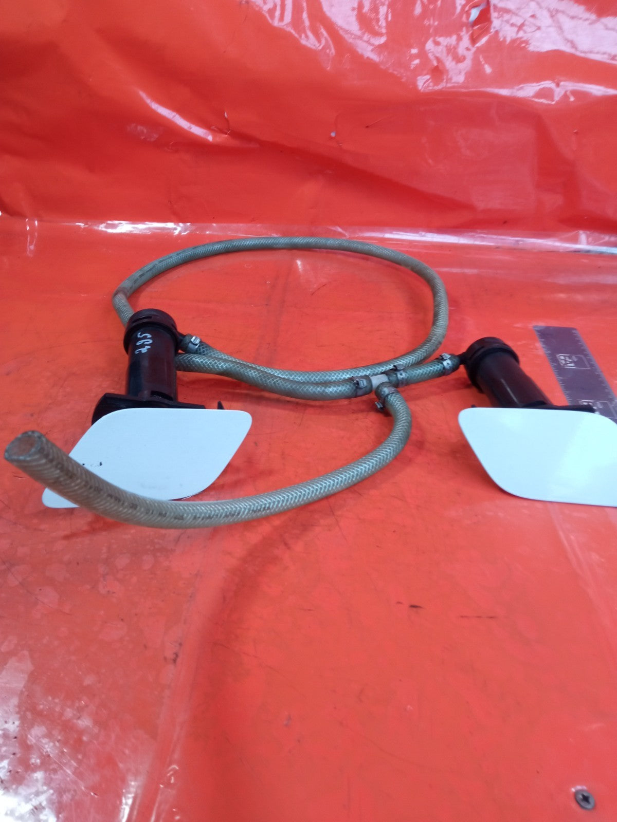 ✅2007 Audi Q7 4L S Line Front Headlight Washer Cover Pair 4L0955276B A295 - Image 5