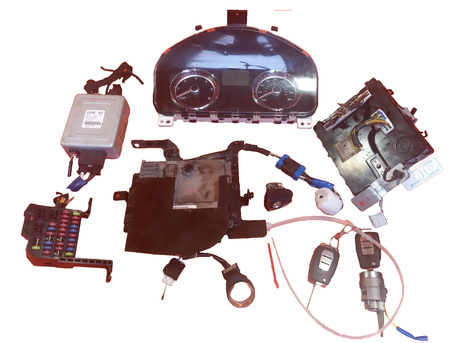 Ssangyong Korando Elx 4X4 2.2 Diesel 2018 Engine ECU Kit 46211-34010 86970-34001 - Image 1
