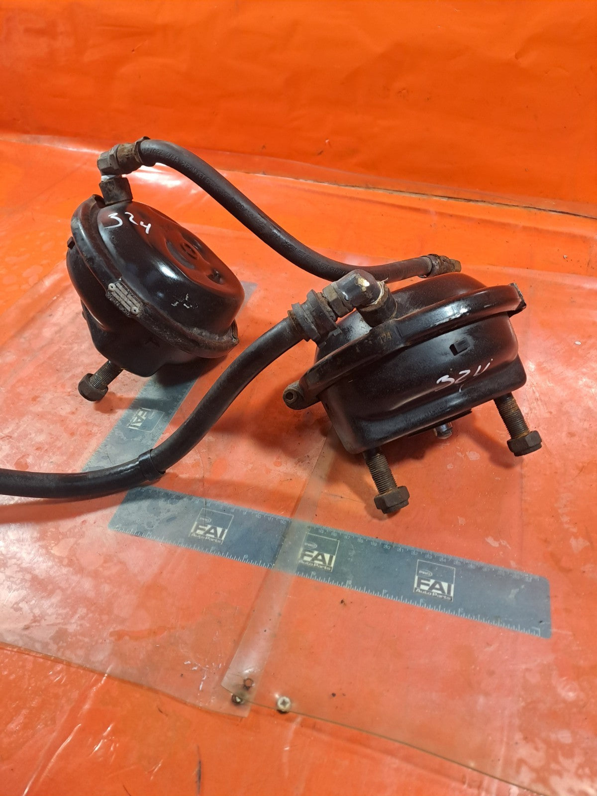 ✅2003 VOLVO FL DIAPHRAGM BRAKE CYLINDERS FRONT RIGHT & LEFT + WARRANTY A324 - Image 5