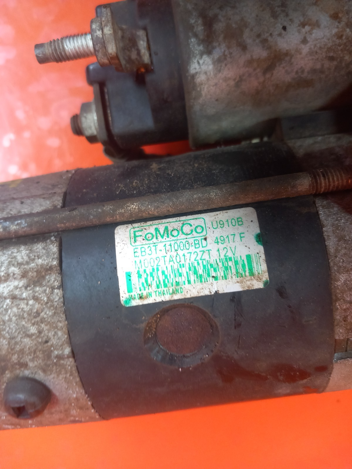 2017 Ford Ranger Wildtrak Starter Motor EB3T-11000-BD Warranty A401 - Image 9