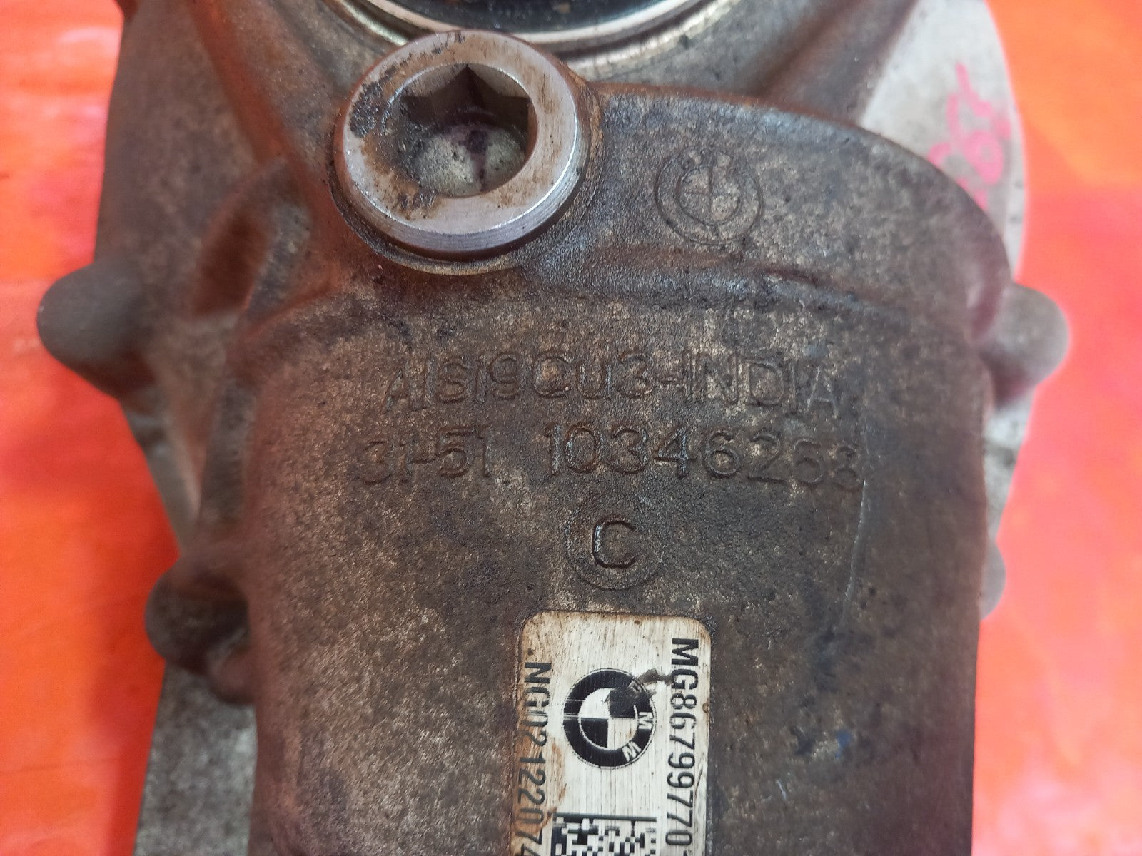 2019 BMW X3 G01 Front Differential 8679977 Warranty A393 - Image 5