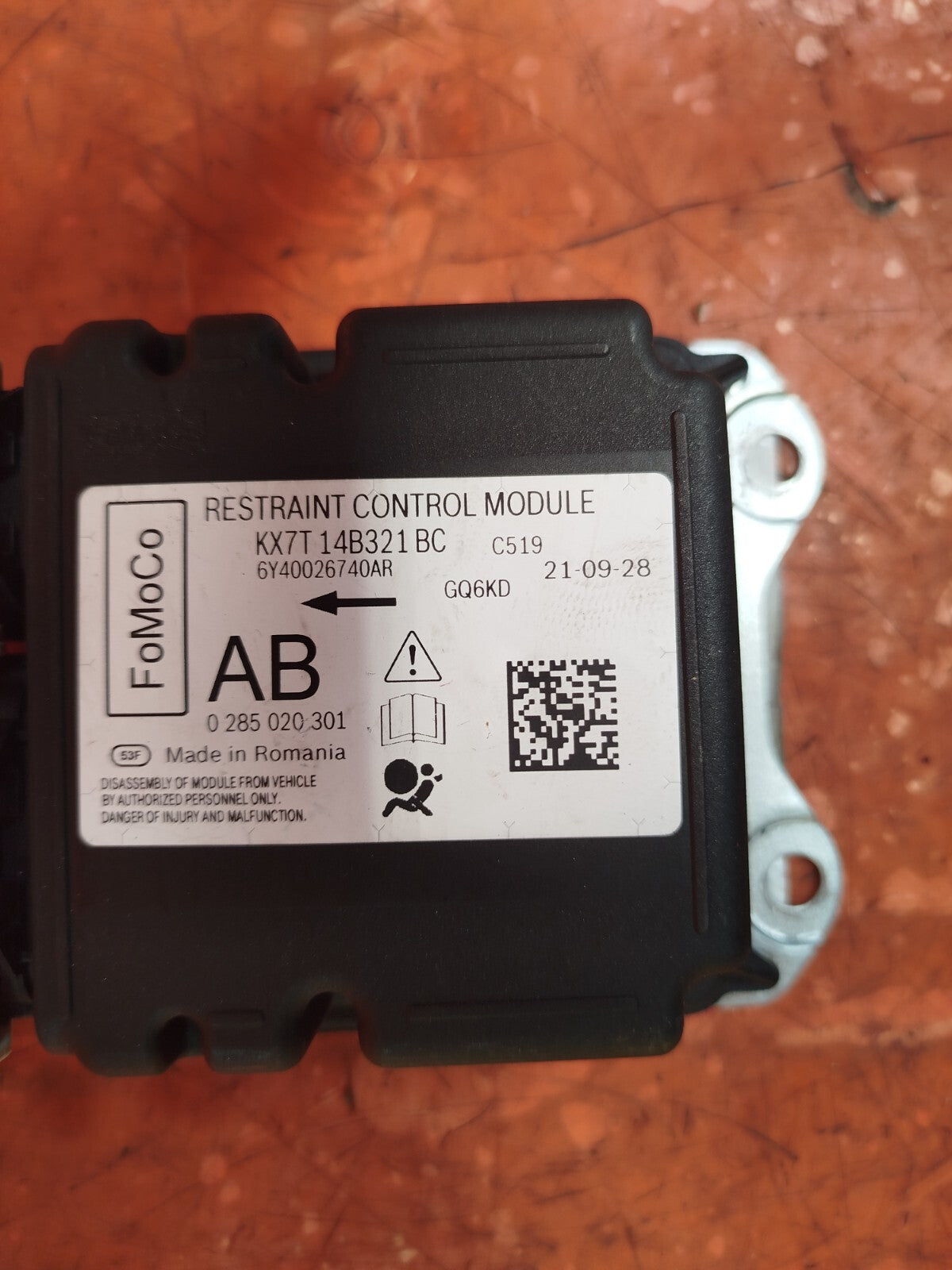 ✅2021 FORD FOCUS MK4 ACTIVE X 1.0P AIRBAG CONTROL MODULE KX7T-14B321-BC A212 - Image 10